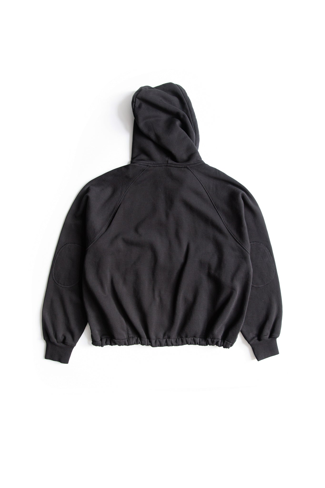 Cropped 2 way zip hoodie